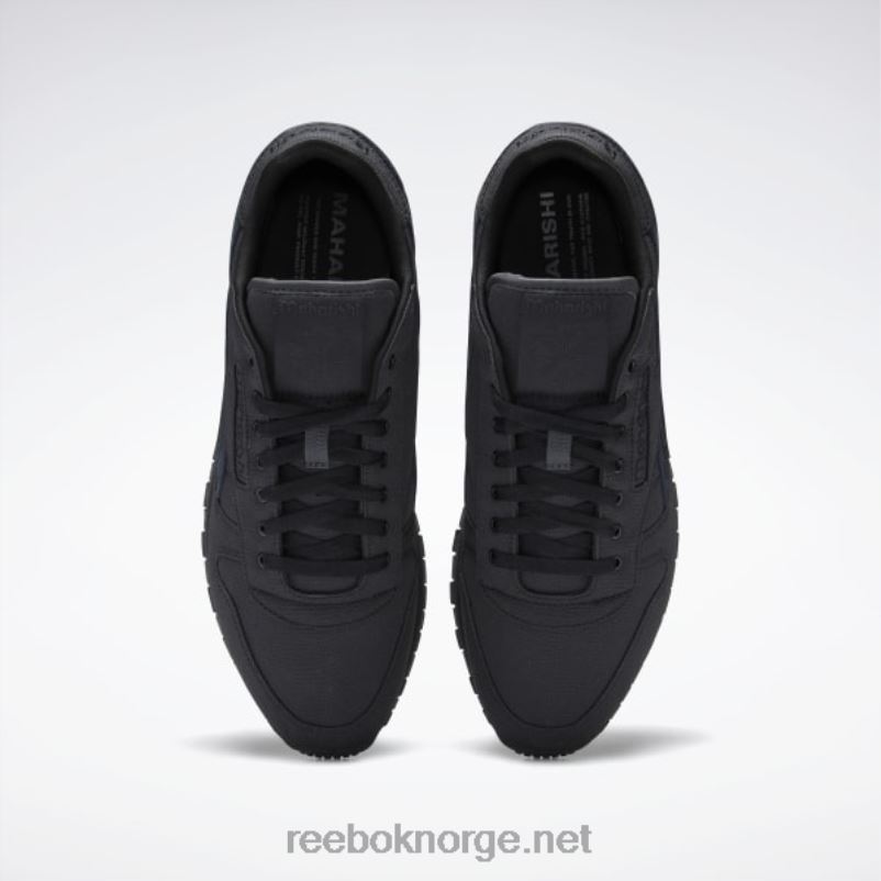 kjerne svart/ren grå 8 2X42N356 Reebok maharishi klassiske rip stop-sko i skinn - Bilde 6