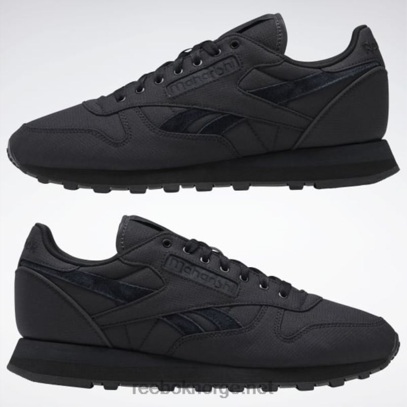 kjerne svart/ren grå 8 2X42N356 Reebok maharishi klassiske rip stop-sko i skinn - Bilde 9