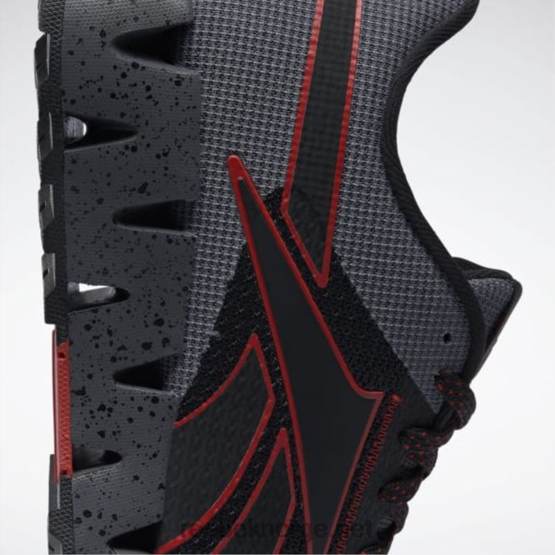 kjerne svart/vektorrød/kaldgrå 6 2X42N1058 Reebok zig dynamica 2 adventure herresko - Bilde 7
