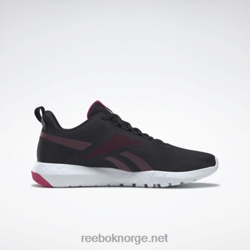 kjernesvart/rødbrun/forfølgelsesrosa 2X42N919 Reebok flexagon force 3 wide d treningssko for kvinner - Bilde 2