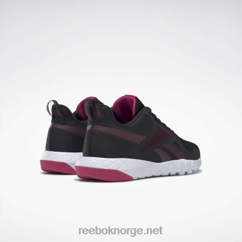 kjernesvart/rødbrun/forfølgelsesrosa 2X42N919 Reebok flexagon force 3 wide d treningssko for kvinner - Bilde 4