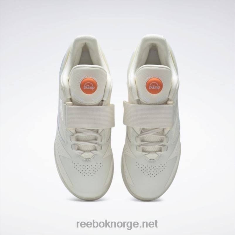 klassisk hvit/ftwr hvit/smash oransje s23-r 2X42N137 Reebok legacy lifter iii vektløftersko for kvinner - Bilde 6
