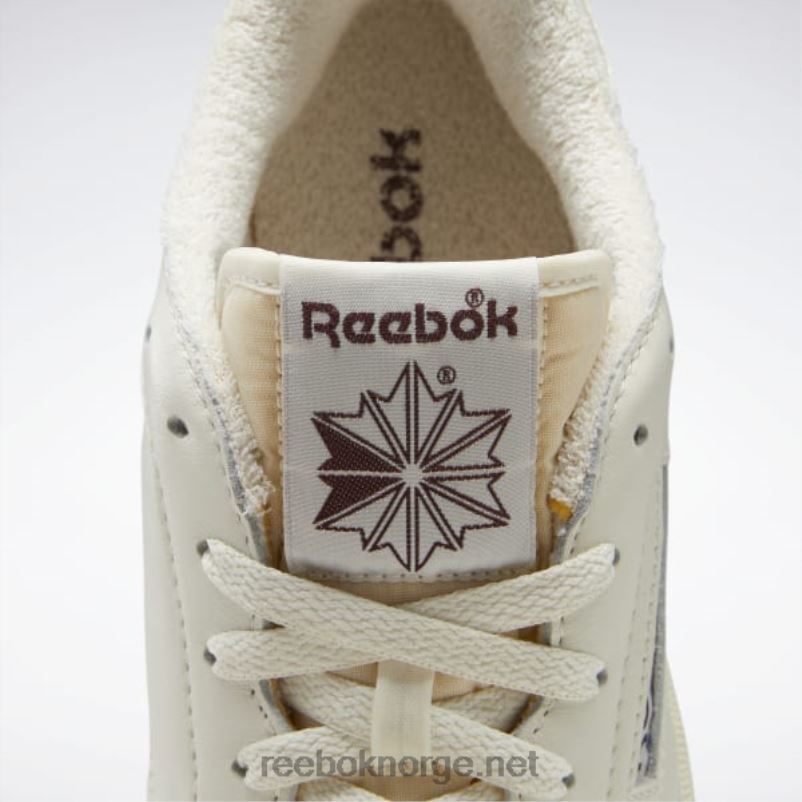 kritt/alabast/rødbrun 2X42N15 Reebok club c 85 vintage sko - Bilde 7