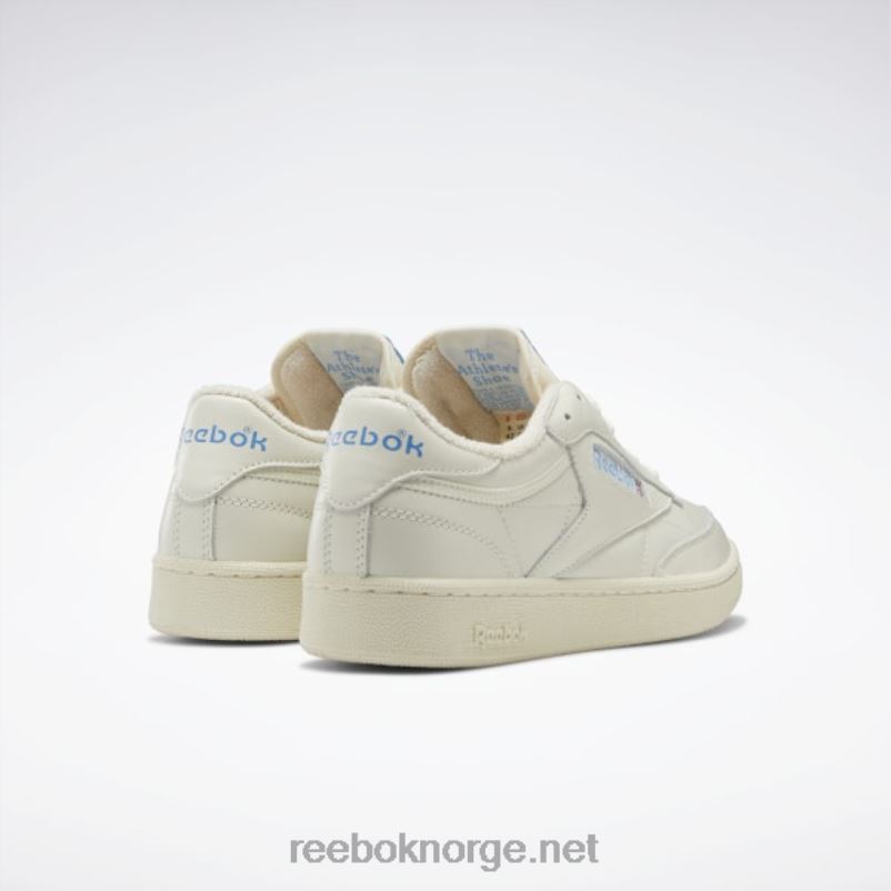 kritt/alabaster/essensiell blå 2X42N16 Reebok club c 85 vintage sko - Bilde 4
