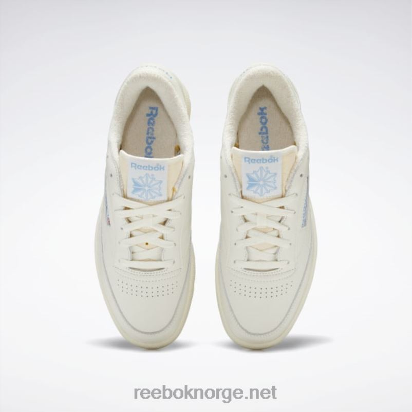 kritt/alabaster/essensiell blå 2X42N16 Reebok club c 85 vintage sko - Bilde 6
