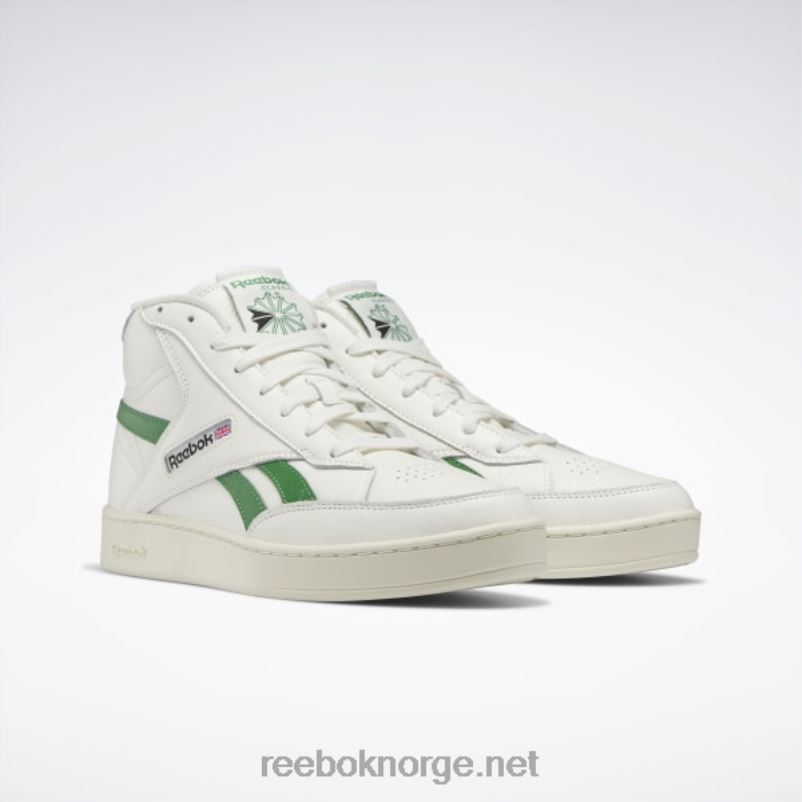 kritt/alabaster/glengrønn 2X42N269 Reebok club c 85 form hi sko - Bilde 3