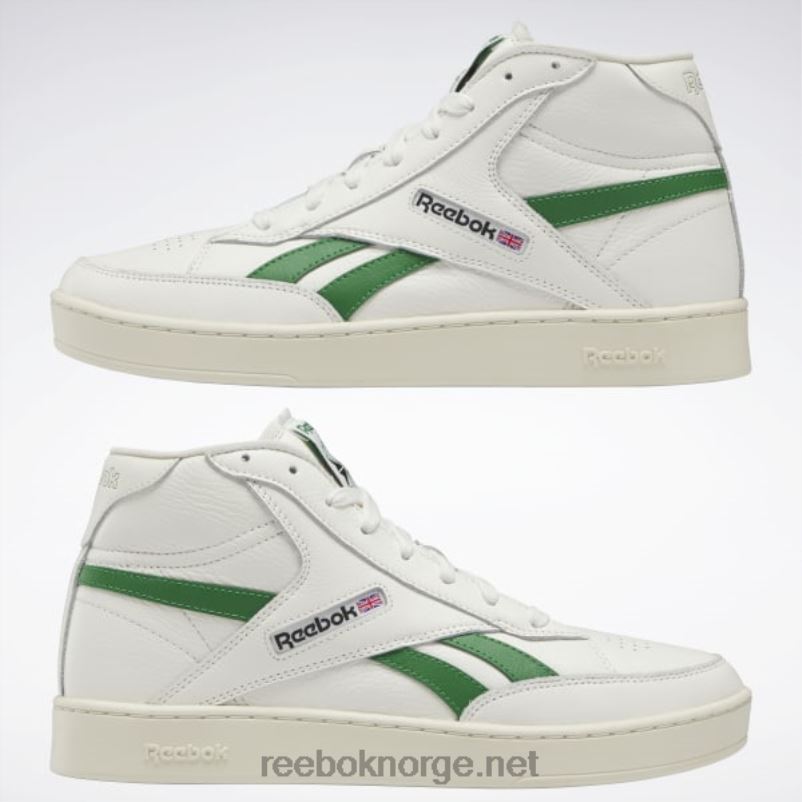 kritt/alabaster/glengrønn 2X42N269 Reebok club c 85 form hi sko - Bilde 9