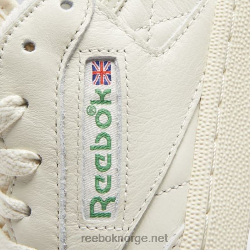 kritt/alabaster/glengrønn 2X42N2 Reebok club c 85 vintage damesko - Bilde 8