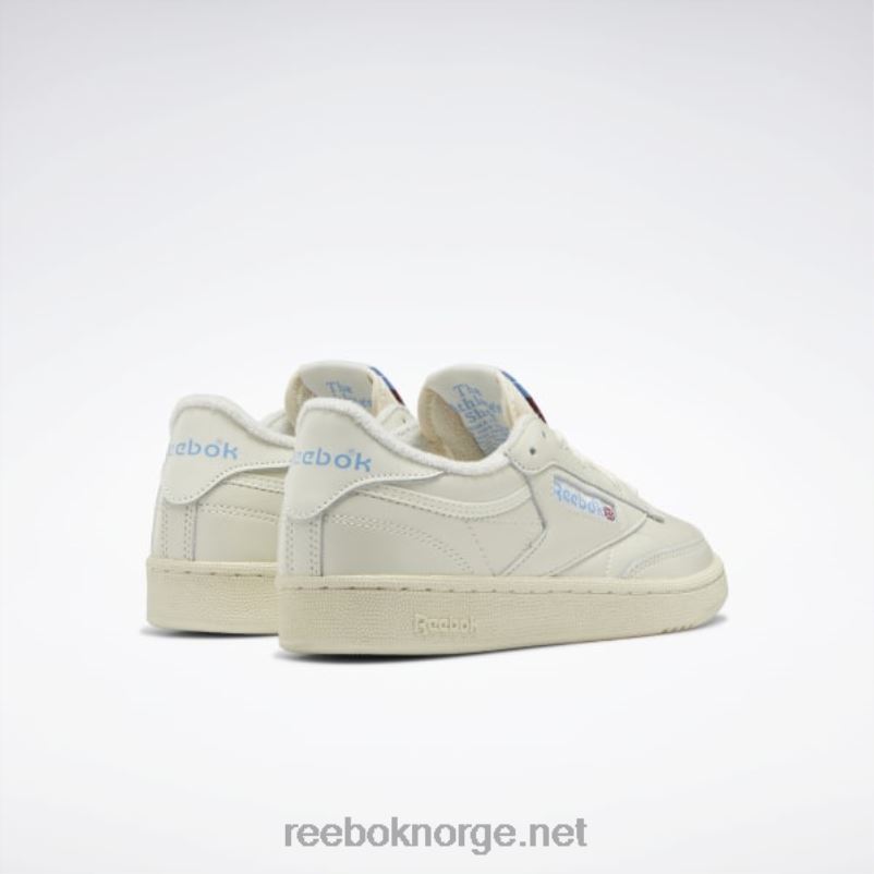 kritt/alabaster/himmelblå 2X42N8 Reebok club c 85 vintage damesko - Bilde 4