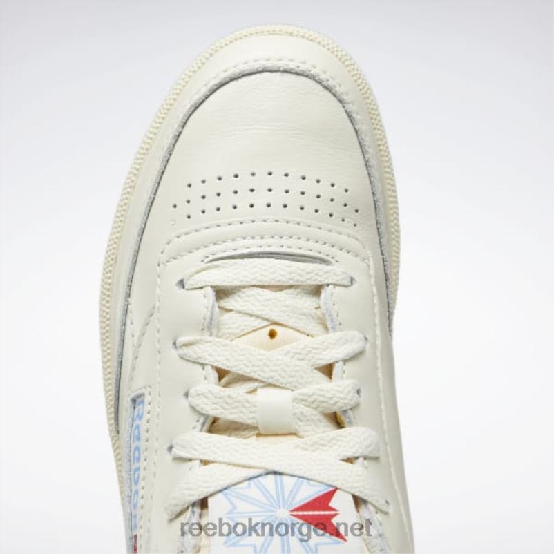 kritt/alabaster/himmelblå 2X42N8 Reebok club c 85 vintage damesko - Bilde 7