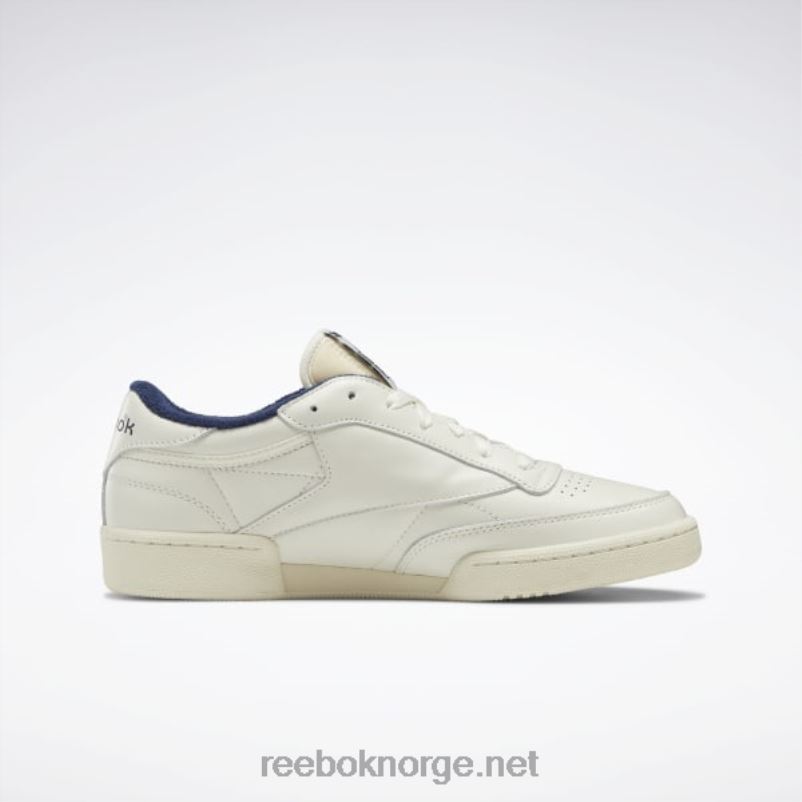 kritt/alabaster/vektor marine 2X42N12 Reebok club c 85 vintage sko - Bilde 2