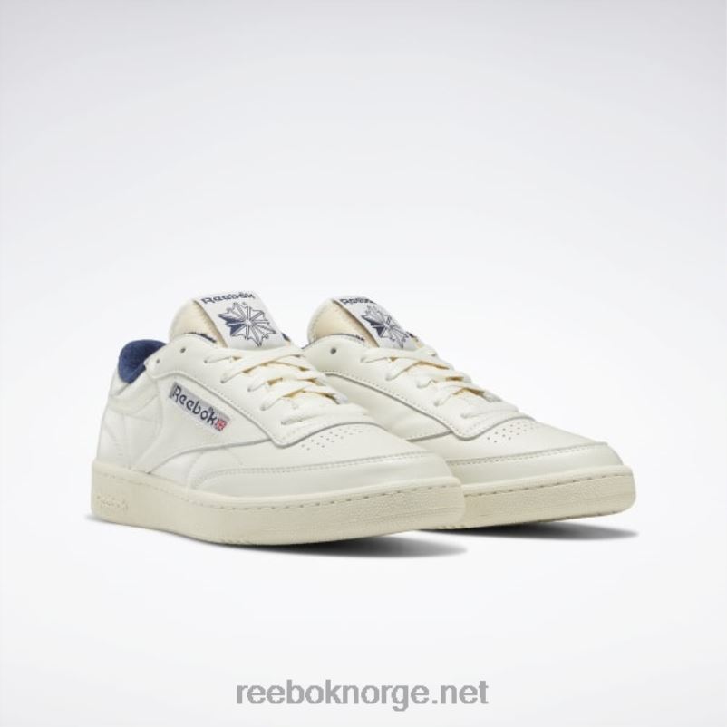 kritt/alabaster/vektor marine 2X42N12 Reebok club c 85 vintage sko - Bilde 3