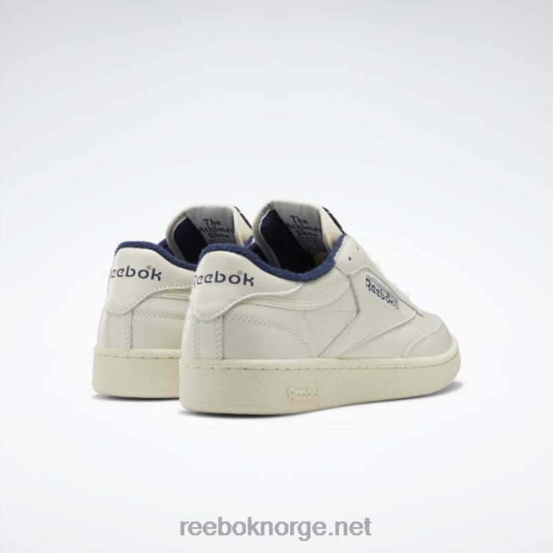 kritt/alabaster/vektor marine 2X42N12 Reebok club c 85 vintage sko - Bilde 4