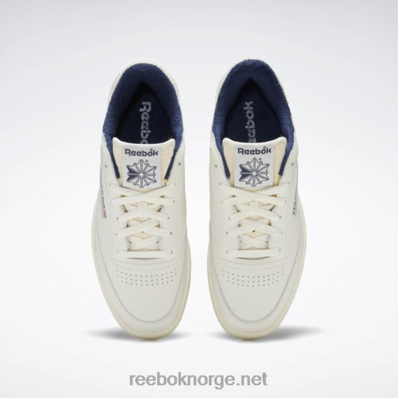 kritt/alabaster/vektor marine 2X42N12 Reebok club c 85 vintage sko - Bilde 6