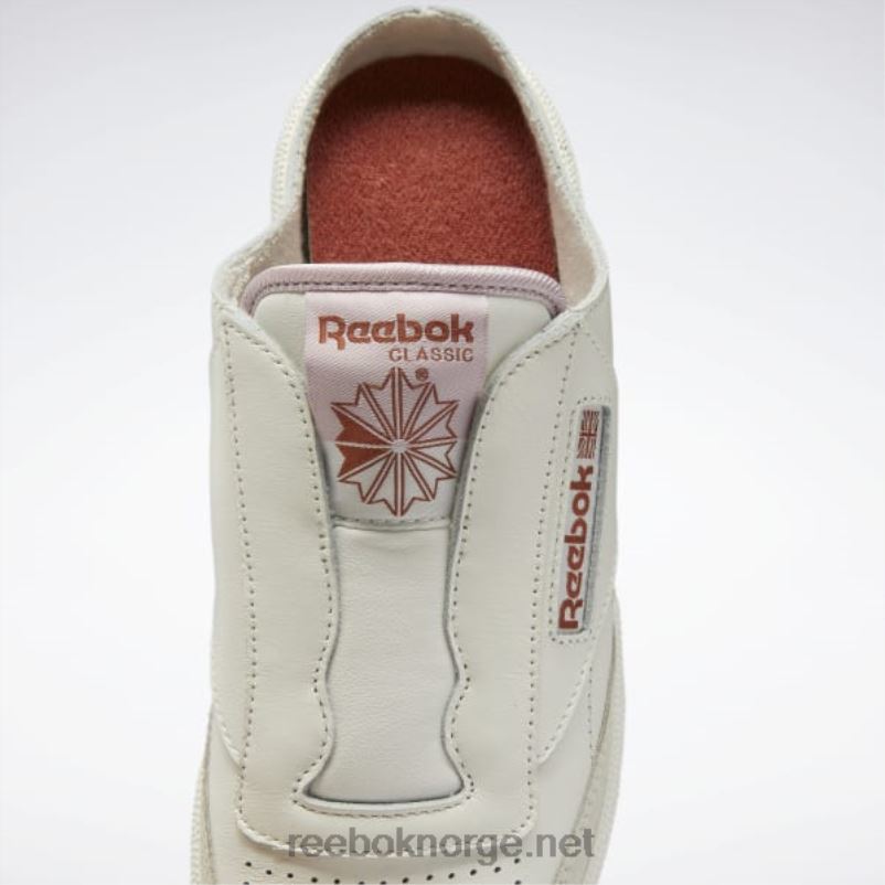 kritt/bakt jord/frostbær 2X42N763 Reebok club c lisseløse mulesko for kvinner - Bilde 10
