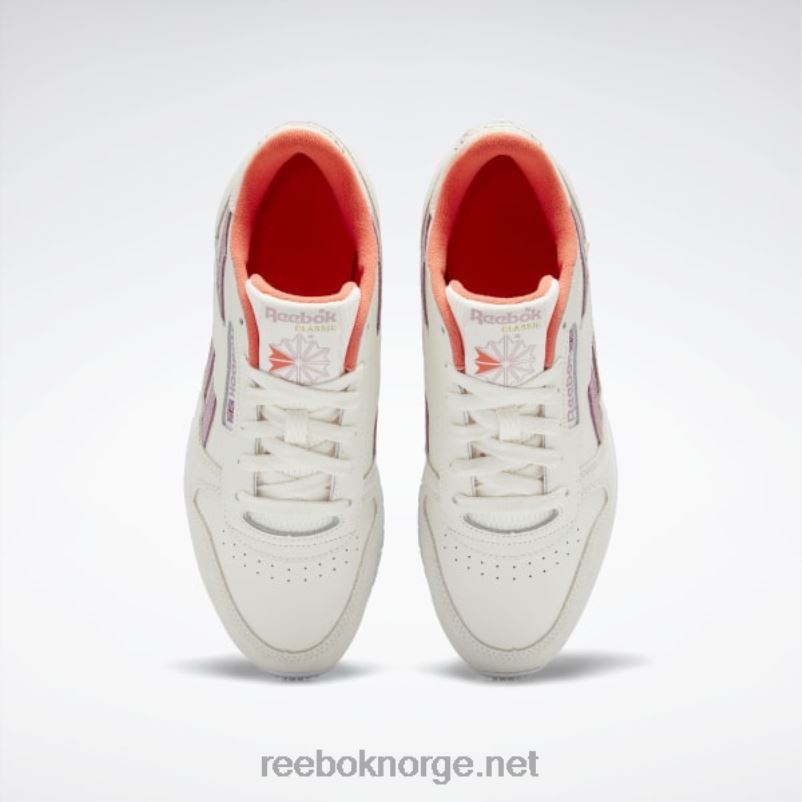 kritt/infundert lilla/ftwr hvit 2X42N81 Reebok klassiske damesko i skinn - Bilde 8