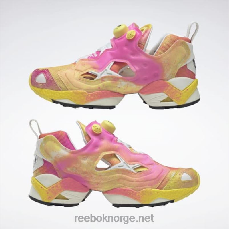 kritt/kjerne sort 2X42N197 Reebok smiley instapump fury sko - Bilde 4