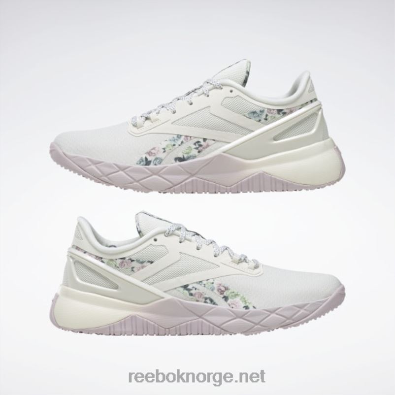 kritt/kvartsglød/blå skifer 2X42N309 Reebok nanoflex tr treningssko for kvinner - Bilde 9