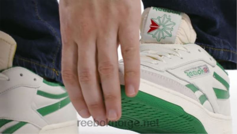 kritt/papir hvit/glengrønn 2X42N1043 Reebok club c revenge vintage herresko - Bilde 2