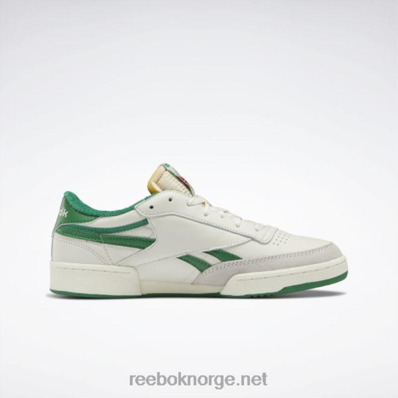 kritt/papir hvit/glengrønn 2X42N1043 Reebok club c revenge vintage herresko - Bilde 4