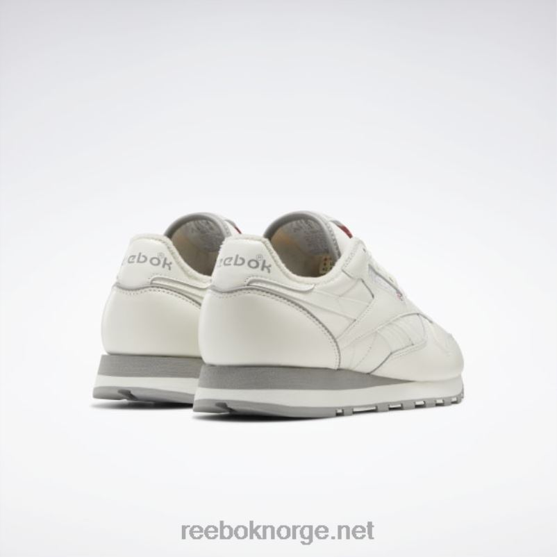 kritt/vektorrød 2X42N767 Reebok klassiske lær 1983 vintage sko - Bilde 5