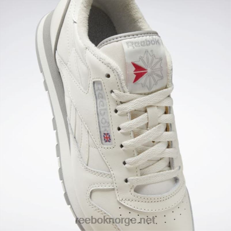 kritt/vektorrød 2X42N767 Reebok klassiske lær 1983 vintage sko - Bilde 8