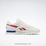 kritt/vektorrød/vektorblå 2X42N683 Reebok klassiske skinnsko - Bilde 2