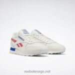 kritt/vektorrød/vektorblå 2X42N683 Reebok klassiske skinnsko - Bilde 3
