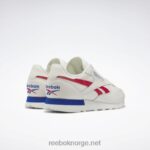 kritt/vektorrød/vektorblå 2X42N683 Reebok klassiske skinnsko - Bilde 4