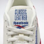 kritt/vektorrød/vektorblå 2X42N683 Reebok klassiske skinnsko - Bilde 7