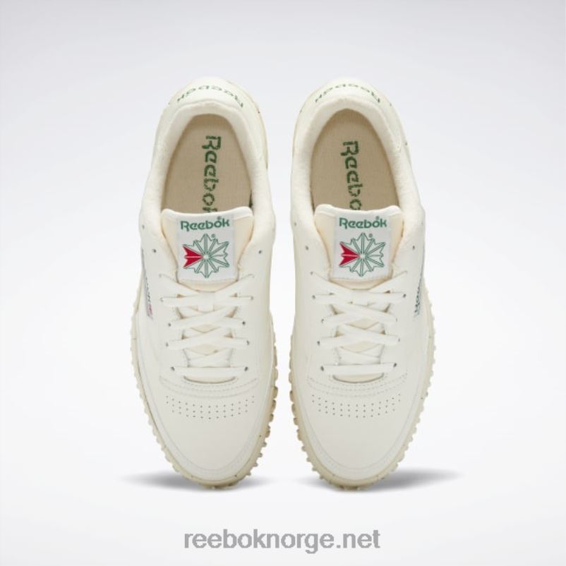 kritt/vintage kritt s23-r/glen grønn 2X42N306 Reebok club c vibram sko - Bilde 6