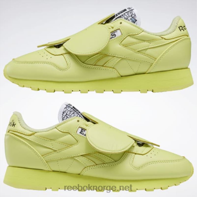 kul aloe/kjerne sort 2X42N544 Reebok eames klassiske skinnsko - Bilde 9