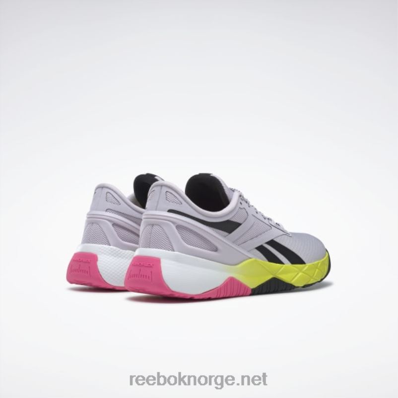 kvartsglød/kjernesvart/atomrosa 2X42N470 Reebok nanoflex tr treningssko for kvinner - Bilde 4