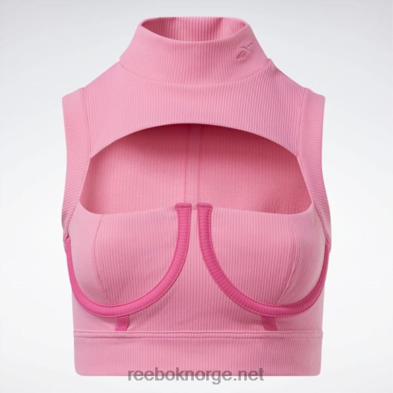 kvinner astro rosa/rosa fusjon 2X42N479 Reebok cardi b crop top (plus size) - Bilde 9