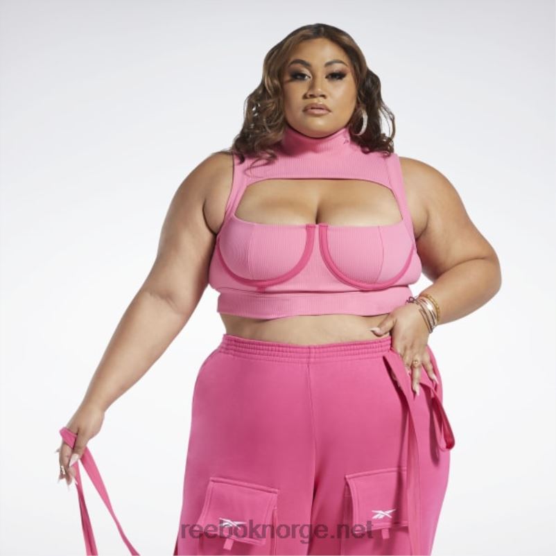 kvinner_astro_rosa_rosa_fusjon_2x42n479_reebok_cardi_b_crop_top_plus_size.jpg kvinner astro rosa/rosa fusjon 2X42N479 Reebok cardi b crop top (plus size) - Bilde 1