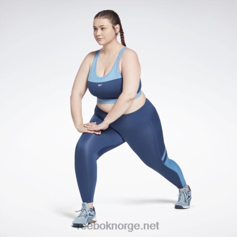 kvinner batikk blå 2X42N810 Reebok treningsklare mesh-leggings (plus size) - Bilde 3