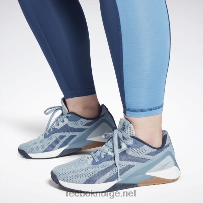 kvinner batikk blå 2X42N810 Reebok treningsklare mesh-leggings (plus size) - Bilde 5