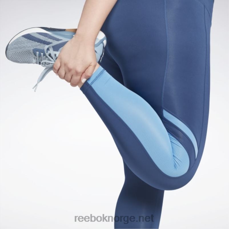 kvinner batikk blå 2X42N810 Reebok treningsklare mesh-leggings (plus size) - Bilde 6