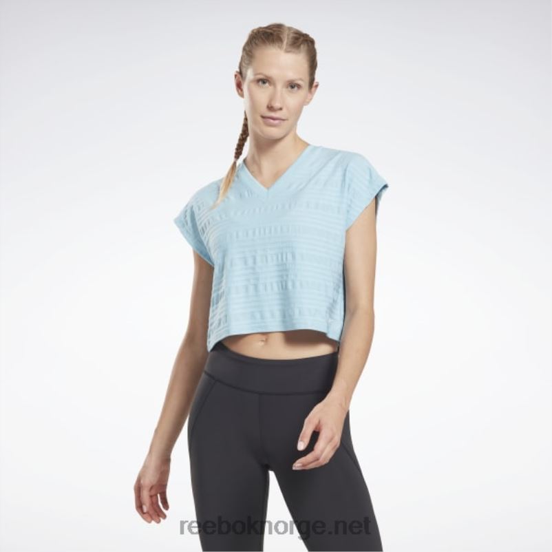 kvinner_bla_perle_2x42n895_reebok_perforert_t_skjorte.jpg kvinner blå perle 2X42N895 Reebok perforert t-skjorte - Bilde 1