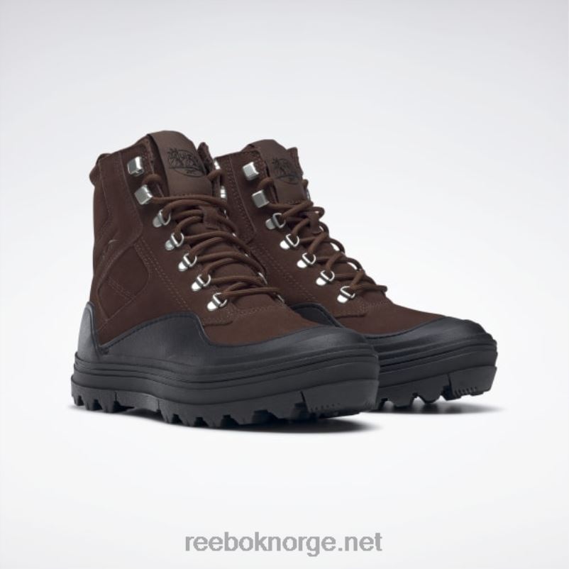 kvinner børste brun/kjernesort 2X42N226 Reebok danielle guizio club c cleated mid-sko - Bilde 3