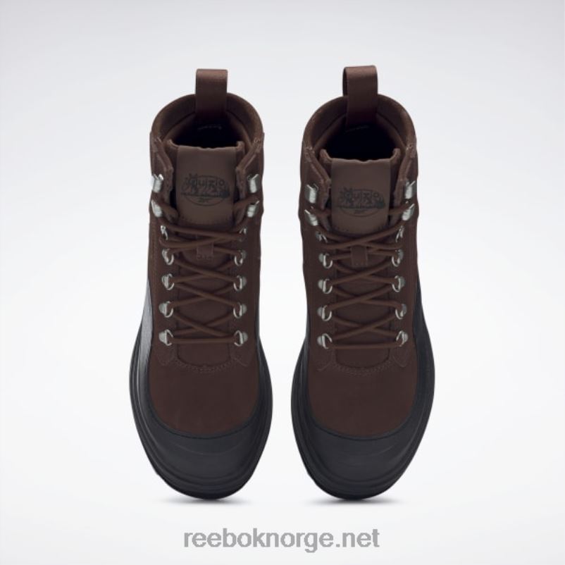 kvinner børste brun/kjernesort 2X42N226 Reebok danielle guizio club c cleated mid-sko - Bilde 6