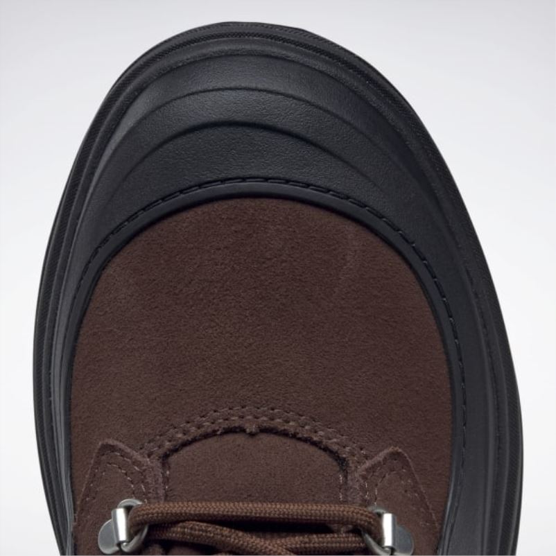 kvinner børste brun/kjernesort 2X42N226 Reebok danielle guizio club c cleated mid-sko - Bilde 7