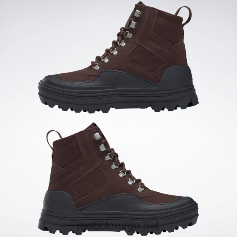 kvinner børste brun/kjernesort 2X42N226 Reebok danielle guizio club c cleated mid-sko - Bilde 9