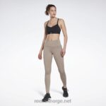 kvinner buldre grå 2X42N892 Reebok dristige rynkete tights med høy midje - Bilde 3