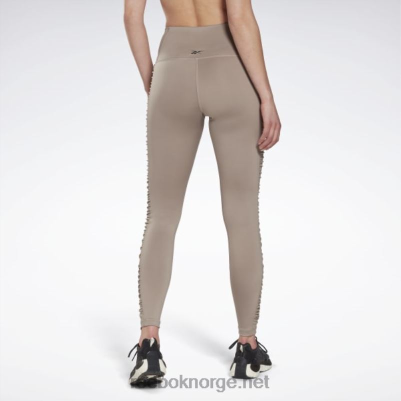 kvinner buldre grå 2X42N892 Reebok dristige rynkete tights med høy midje - Bilde 4