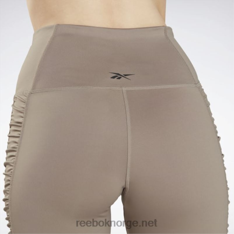 kvinner buldre grå 2X42N892 Reebok dristige rynkete tights med høy midje - Bilde 6