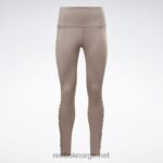 kvinner buldre grå 2X42N892 Reebok dristige rynkete tights med høy midje - Bilde 8