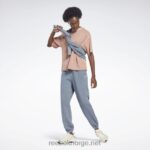 kvinner canyon koraller 2X42N666 Reebok les mills natural dye vaffel t-skjorte - Bilde 2