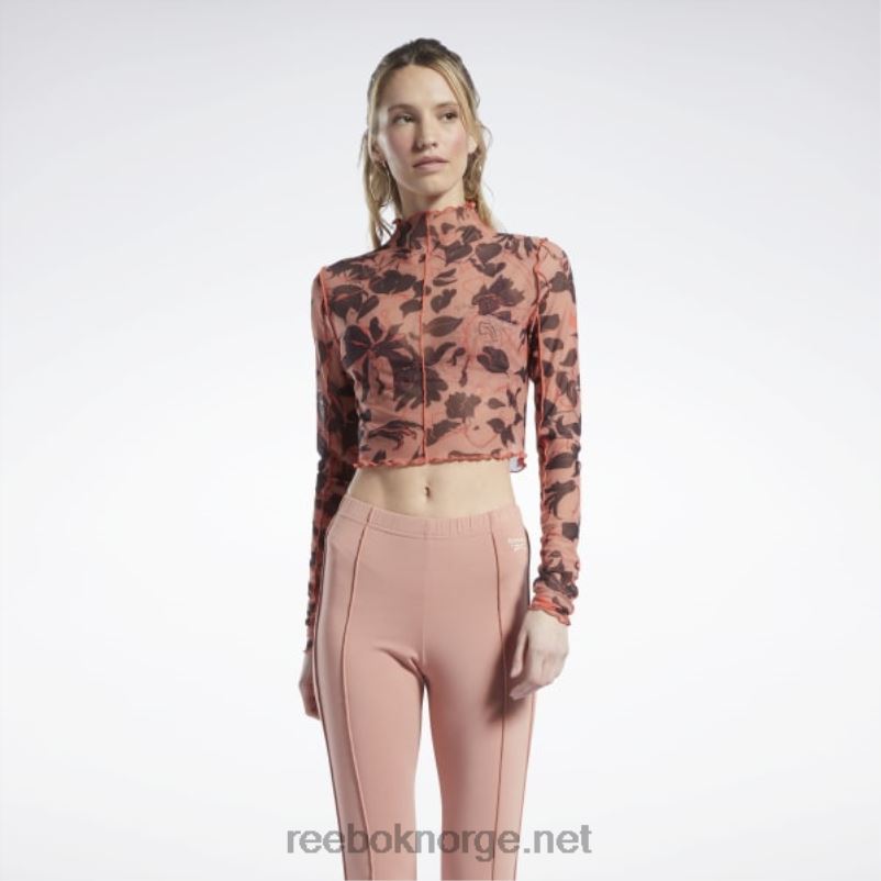 kvinner_canyon_koraller_2x42n706_reebok_klassiske_blomstrende_skjorte_med_mesh_langermet_med_blomstertrykk.jpg kvinner canyon koraller 2X42N706 Reebok klassiske blomstrende skjorte med mesh-langermet med blomstertrykk - Bilde 1