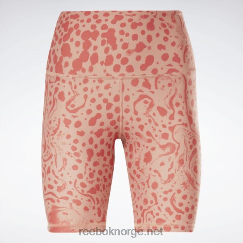 kvinner canyon koraller 2X42N736 Reebok lux modige, moderne shorts med høy midje med safariprint - Bilde 6